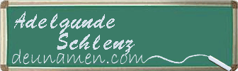 Adelgunde Schlenz Visitenkarte